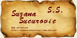 Suzana Šućurović vizit kartica